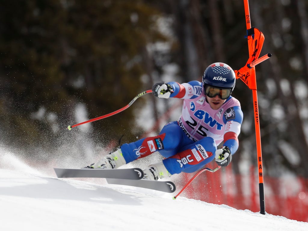 Jared Goldberg of the U.S. during training for the men's downhill in the 2017 FIS alpine skiing World Cup at Beaver Creek in Avon, Colo.