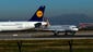 Planes operated by Lufthansa and Germanwings are seen