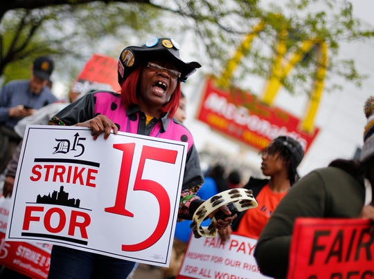 AP APTOPIX Fast Food Protests