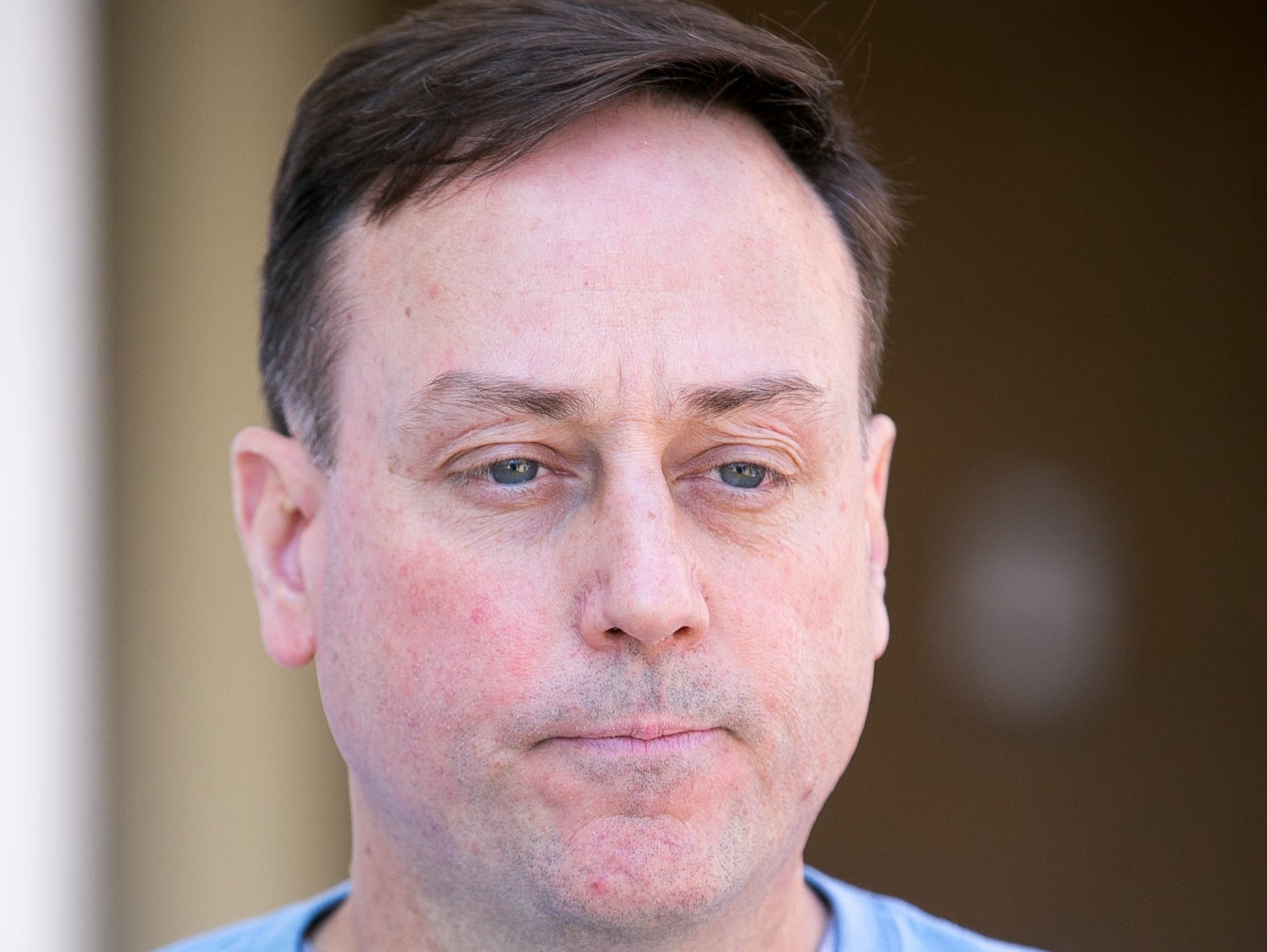 Tempe Corona del Sol high school boys basketball head coach Sam Duane Jr. at the MaxPreps Tour of Champions at their school in Tempe on April 8, 2015.