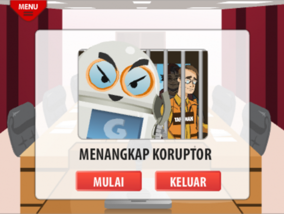 A screenshot from Indonesia's new anti-corruption app. Government watchdogs say the problem is so pervasive people don't know what's okay, and what's not.