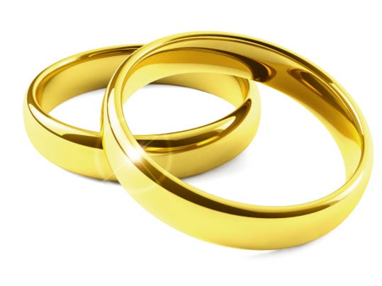 wedding rings (Photo: Getty ImagesiStockphoto)