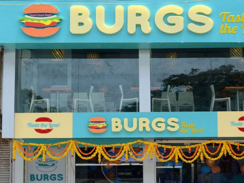 Burgs, India: With several locations in Mumbai, Indian chain Burgs serves a gourmet version of the typical American burger menu, with burgers such as BBQ Lamb and the Mac n Cheese Bomb. Traditional menu combos, including a burger, french fries and a 