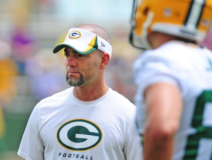 Green Bay Packers strength and conditioning coordinator Mark Lovat during minicamp practice at Ray Nitschke Field, Thursday, June 19, 2014.