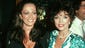 Jackie Collins and Joan Collins during Jackie Collins'