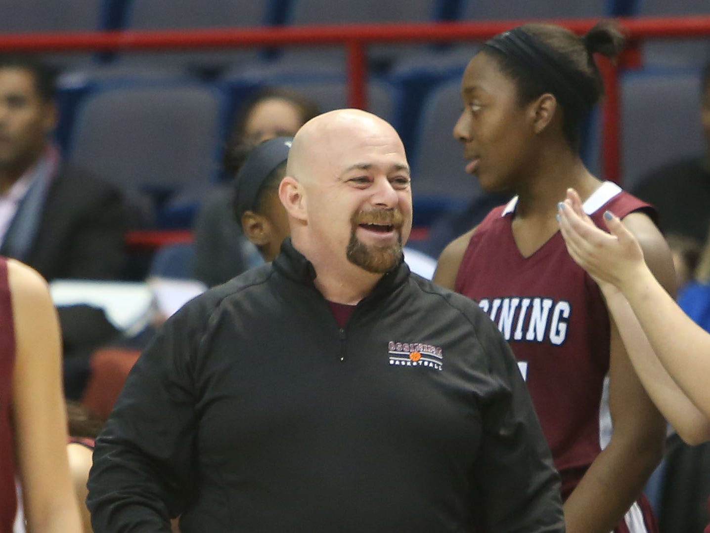 Ossining defeated Long Island Lutheran 64-54 in the girls Class A final of the New York State Federation Tournament of Champions at the Times Union Center in Albany March 19, 2016.