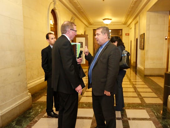 Yonkers Mayor Mike Spano meets with state lawmakers