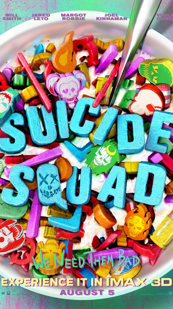 The IMAX "Suicide Squad" poster is pretty sweet.