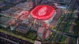 A concept rendering of the new Red Wings arena being