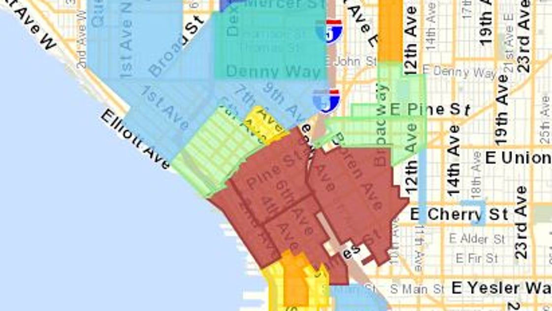 Map The cost of street parking in Seattle