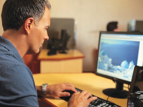 Certain lines include the price of internet in their upfront costs. For those that don't, look for special promotions, such as onboard spending credits that can be applied to internet rates.