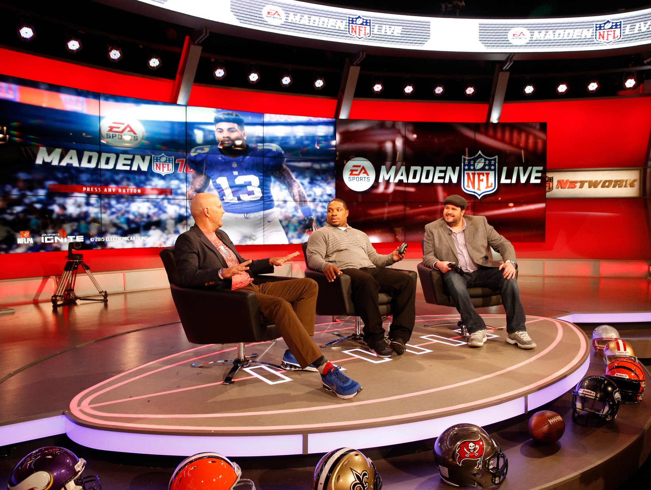 A scene from the web series 'EA Sports Madden NFL Live,' which kicks off Friday.