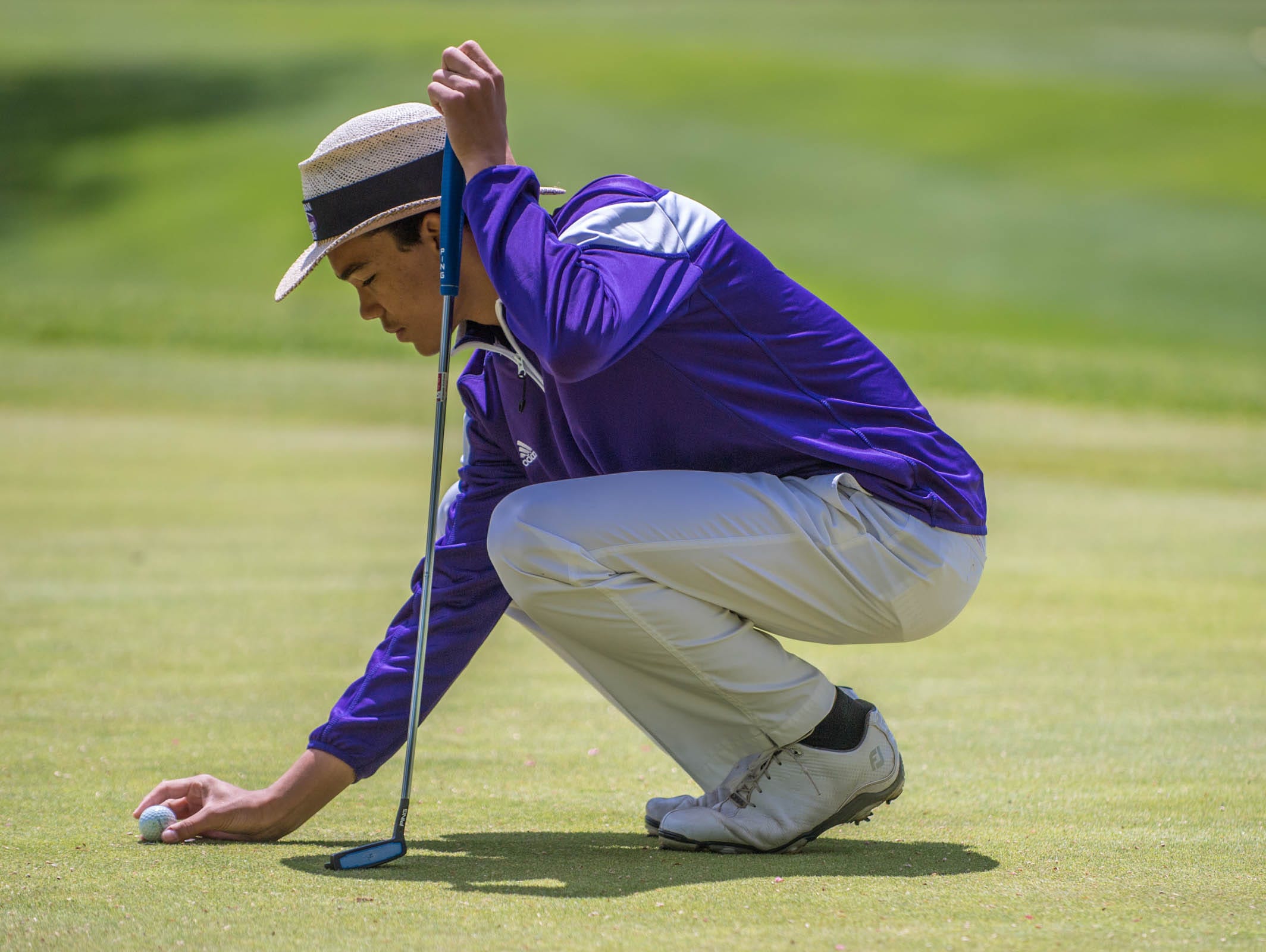 Lakeview's Andrew Walker during All City High School Golf at Riverside Golf Club on Friday.