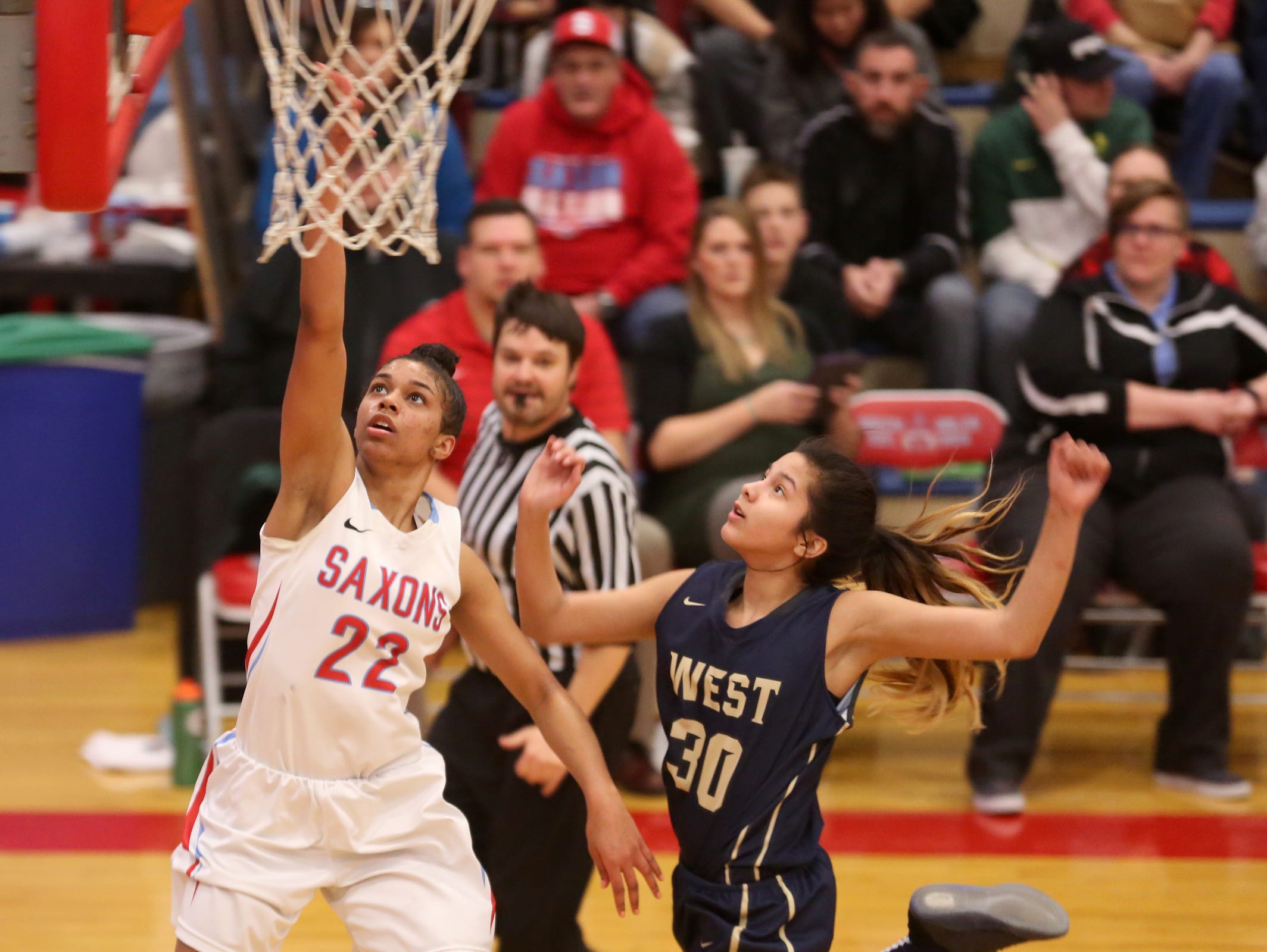 South Salem's Evina Westbrook (22) said she has a connection on the court with Dani Harley that "just clicks."