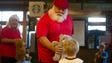 Santa, who lives in the Gatlinburg area part of the