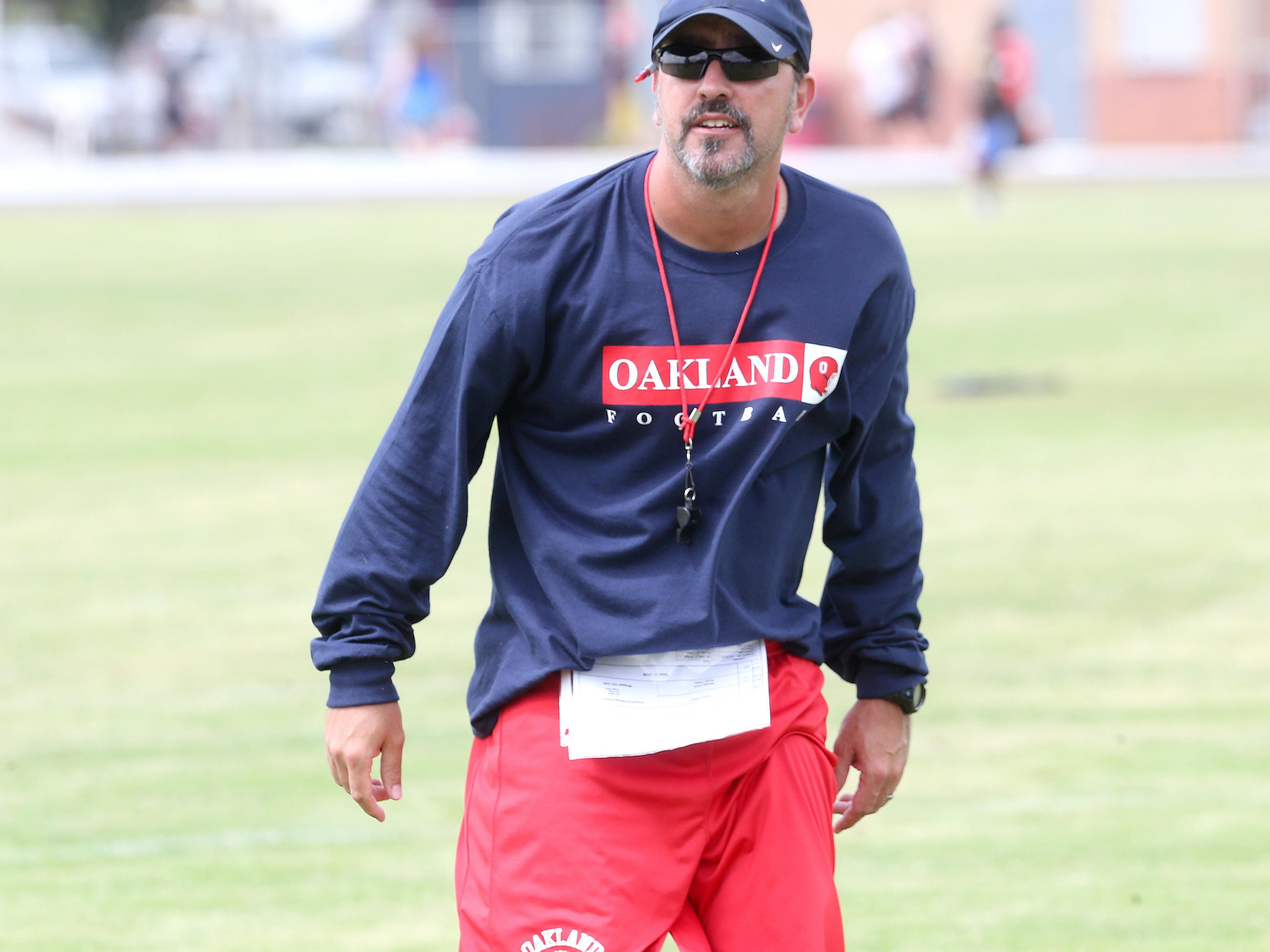 Oakand first-year football coach Kevin Creasy must find another game since Pulaski Academy in Arkansas will not play the Patriots. The schools disagree about the reason.