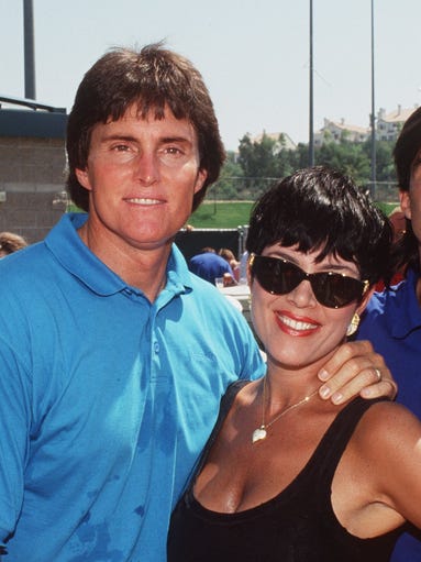 Bruce and Kris Jenner at the opening of the U.S. Soccer HQ at Mission Viejo, Calif., on Sept. 11, 1993.