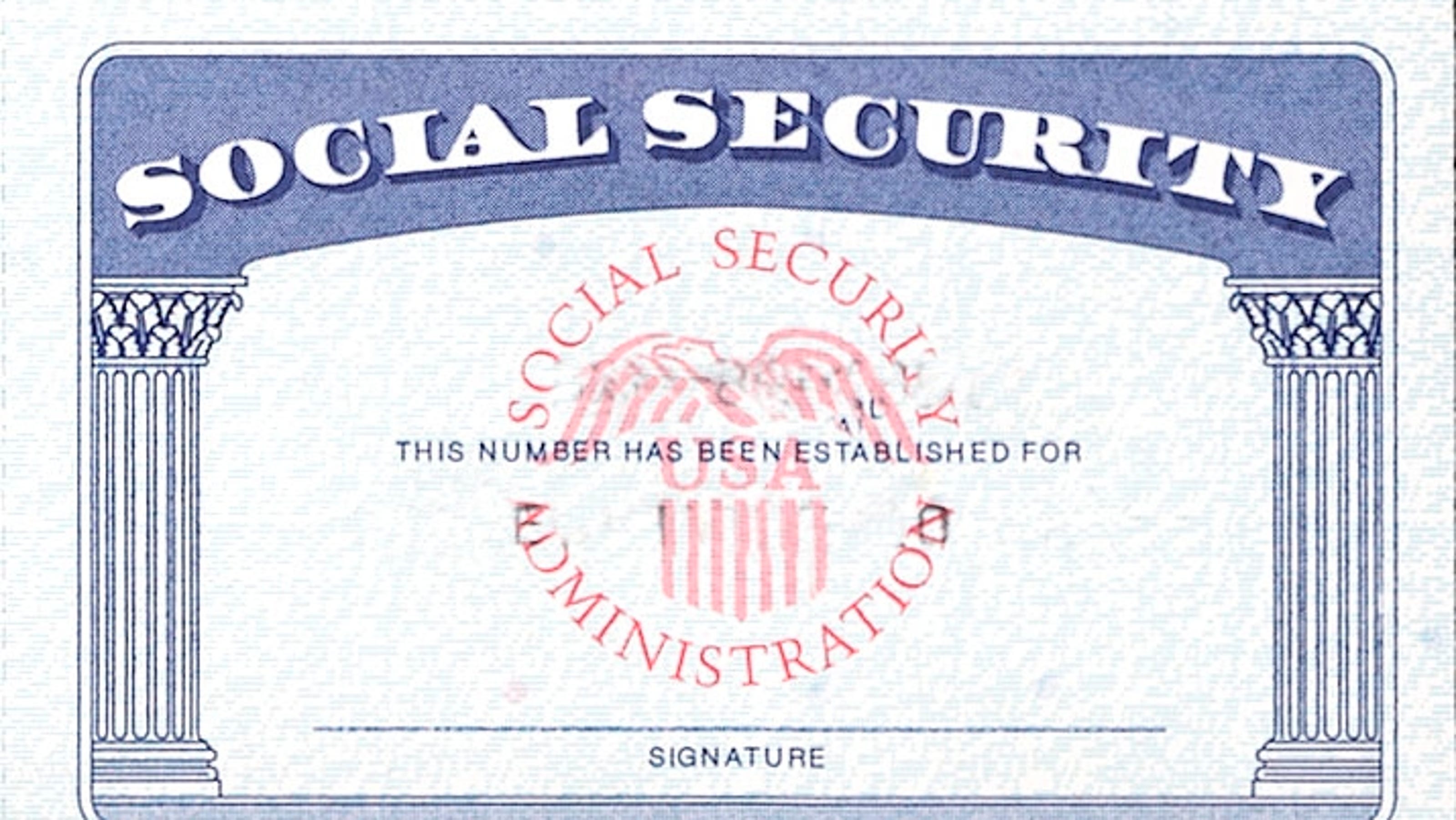Social Security Card Template Front And Back