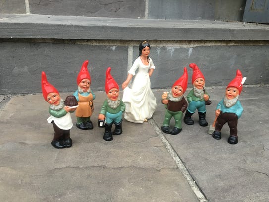 Snow White and the six gnomes.