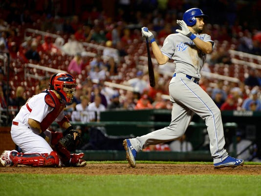 Royals rally to beat Cardinals after rain delay, end eight-game skid