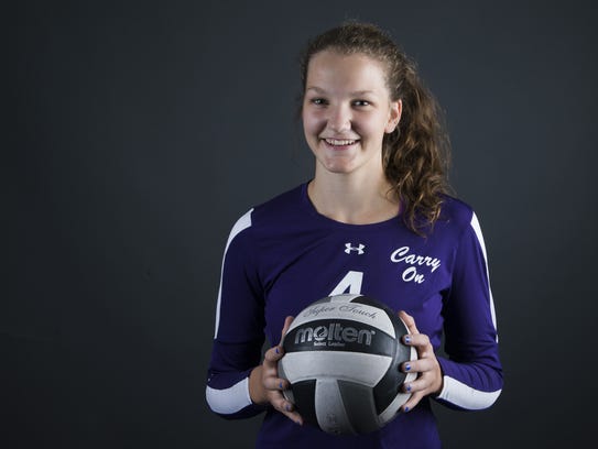 Mesa High School's Annie Hatch, outside hitter for