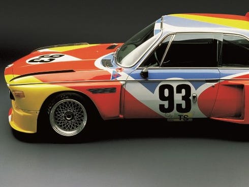 Alexander Calder designed the paint scheme on this BMW in 1975. The car goes on display in March