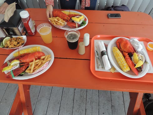 Fine dining, Maine summer style!