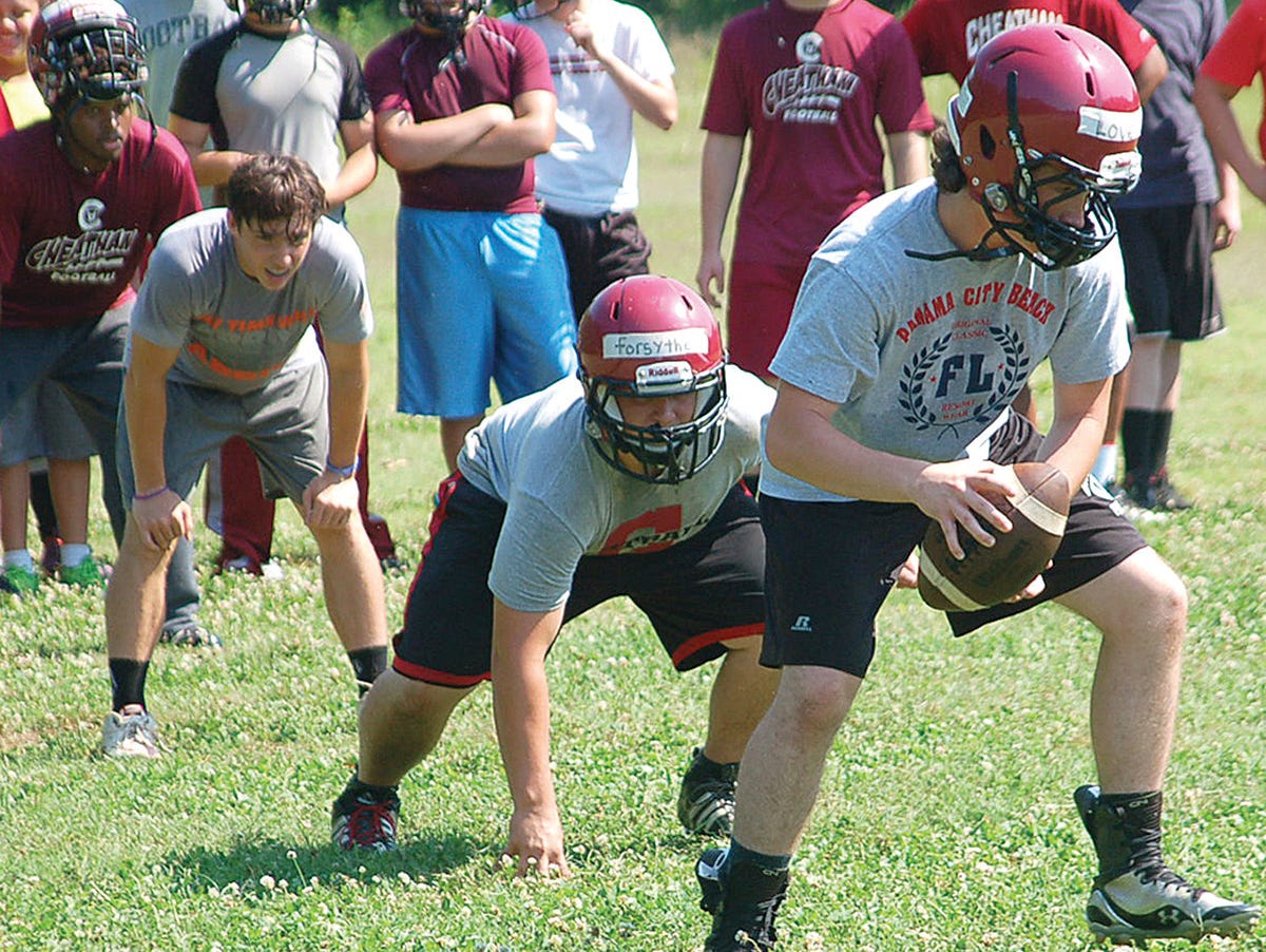 The Cheatham County Central High School football team has been conducting morning practices to prepare for the 2015 season.