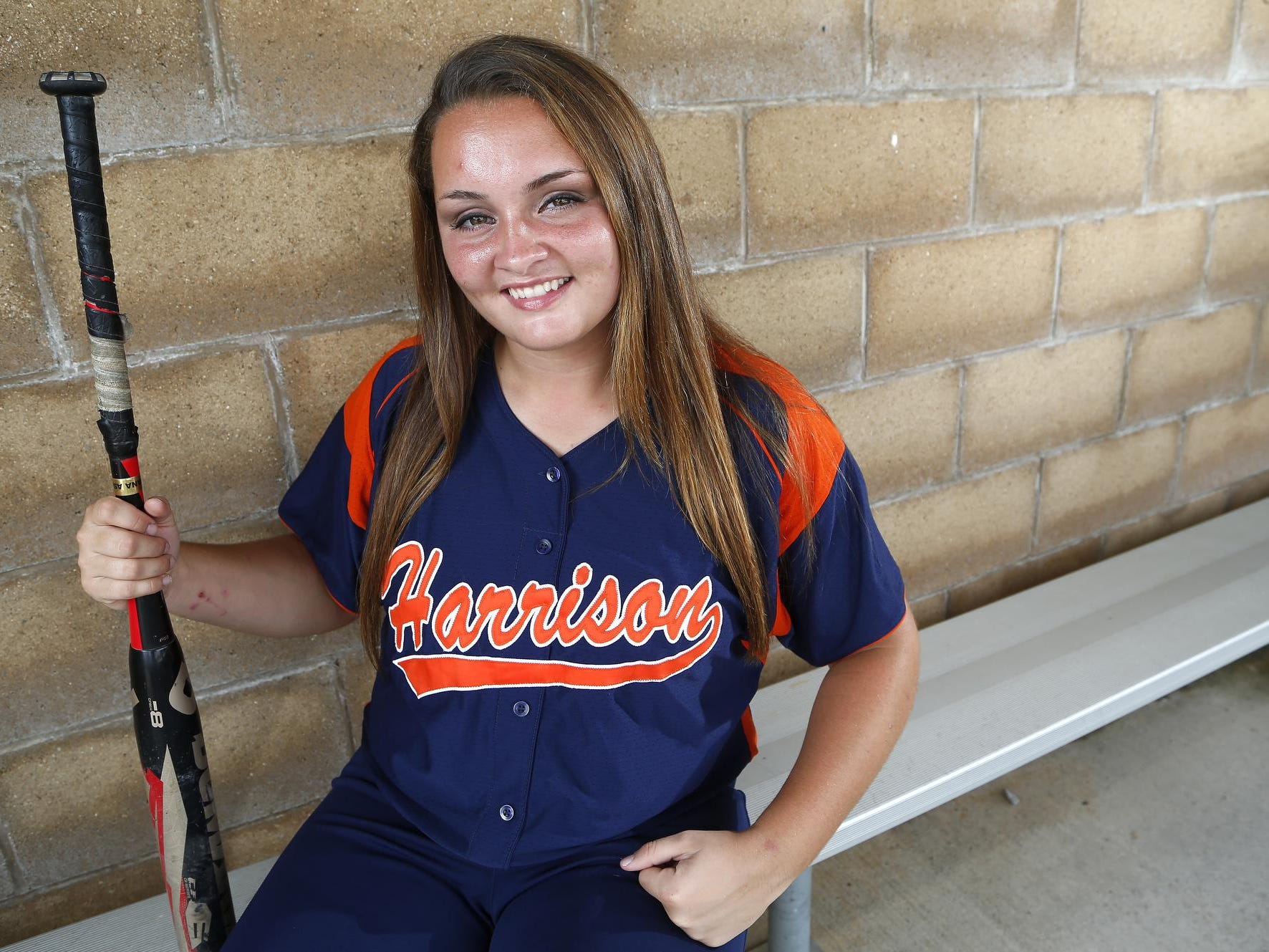 Kaitlynn Moody of Harrison High School is the 2015 Journal & Courier Big School Player of the Year for softball.