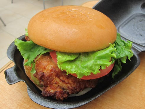 The sandwich that made Chic-fil-A famous, a fried boneless breast portion on a tasty bun.