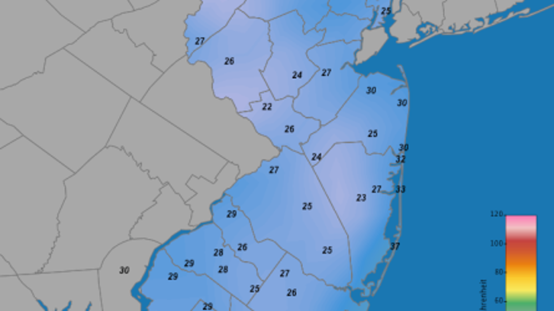 Record cold in NJ, stormy winter forecast
