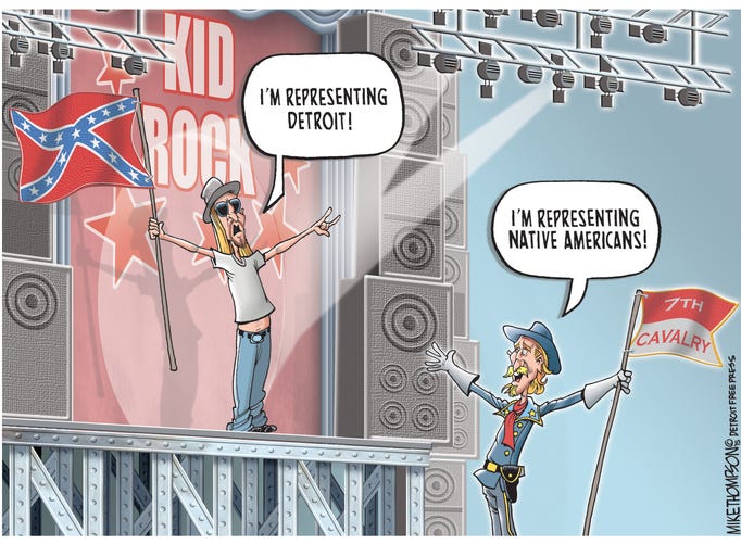 Kid Rock won't ditch the Confederate flag.