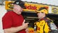Buddy Baker talks with rookie driver Brendan Gaughan