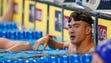 Nathan Adrian during the men's 100 meter freestyle