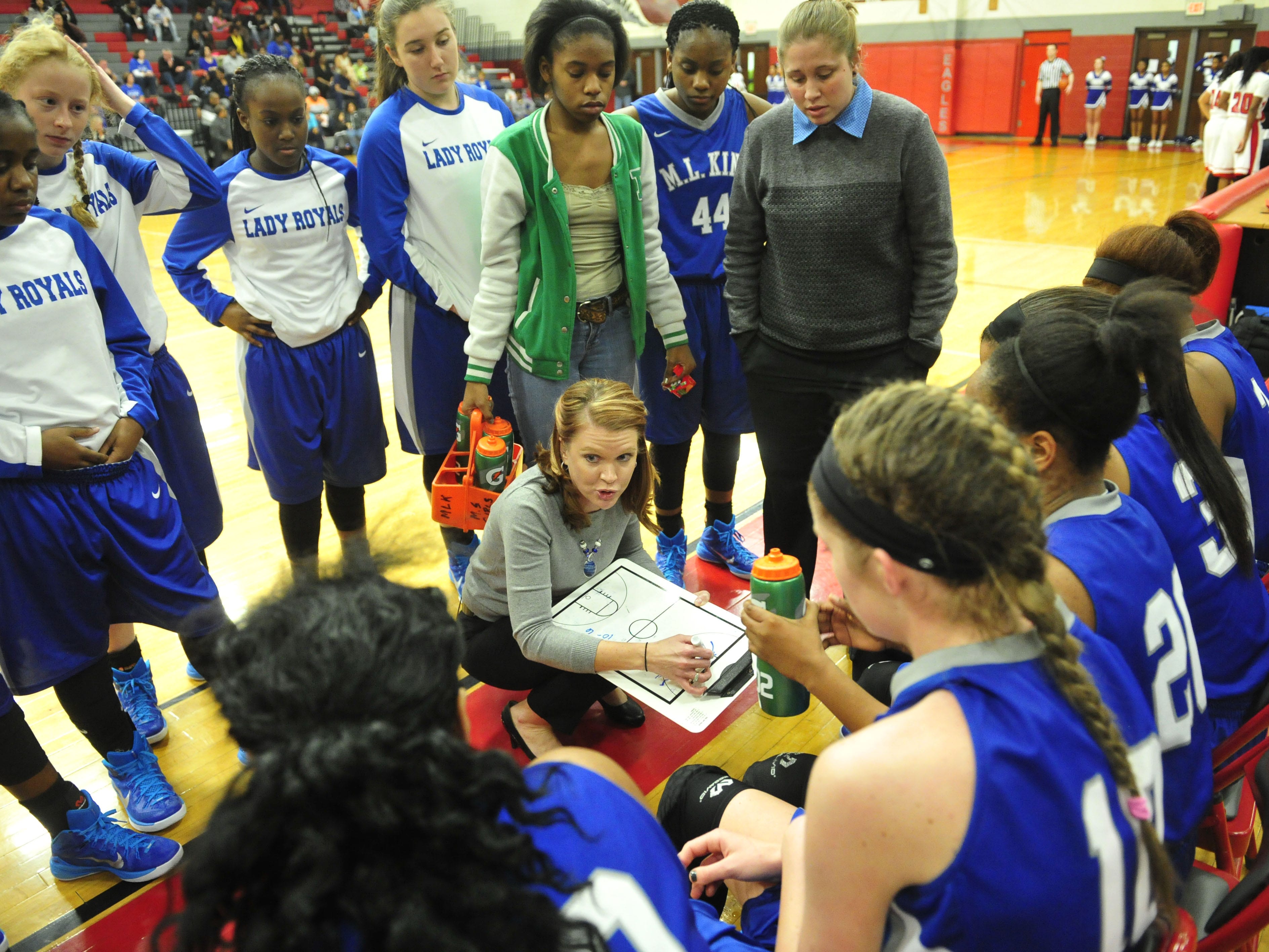 MLK coach Lindy Brown King led her team to the Class AA state title.