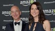 Entrepreneur Jeff Bezos, left, and his wife MacKenzie