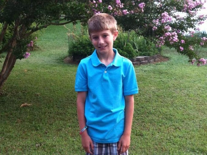 Blayne readies himself for the 5th grade