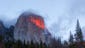 El Cap on fire