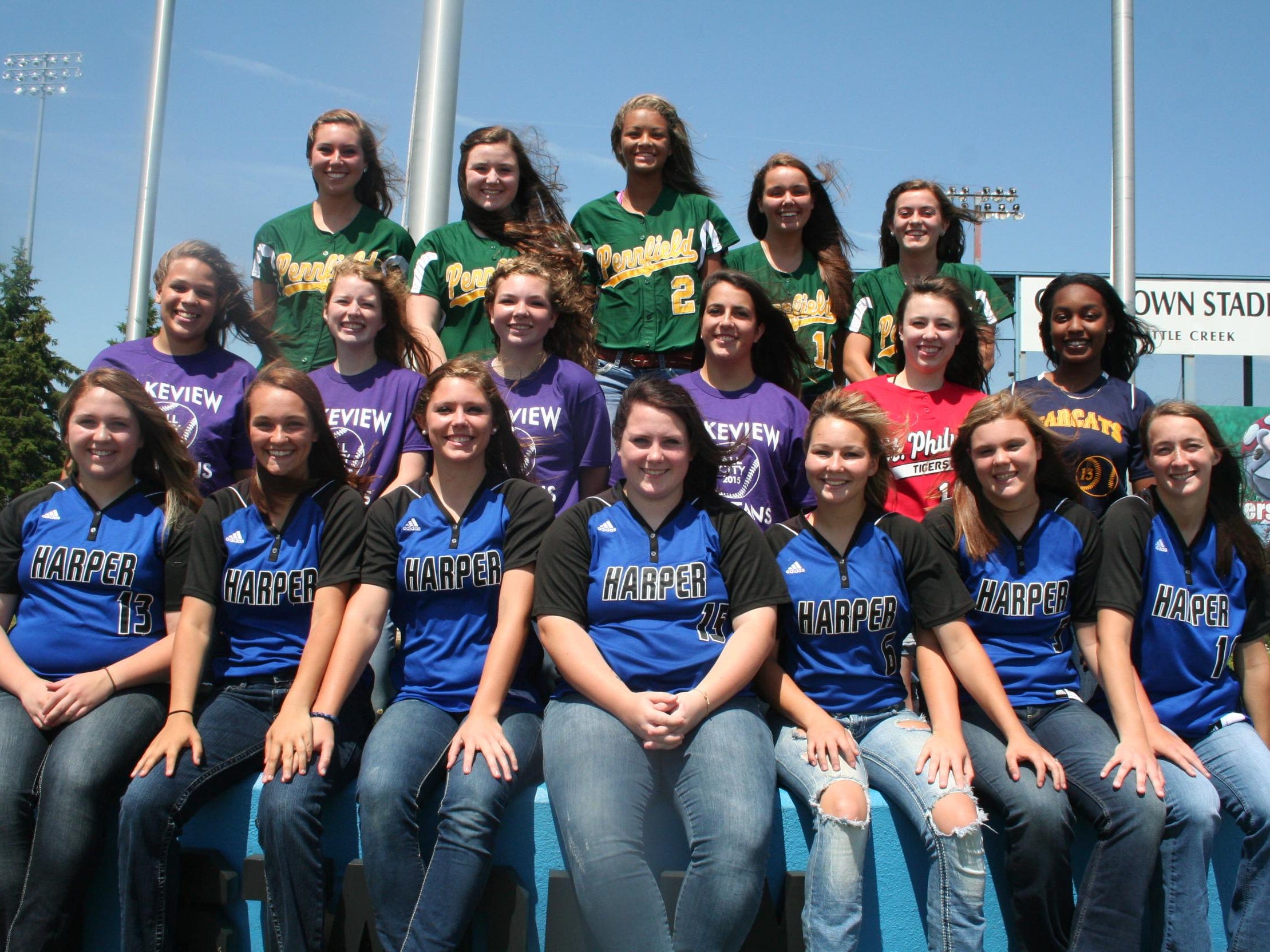 Diamond Gems 2015 AllCity Softball Team USA TODAY High School Sports