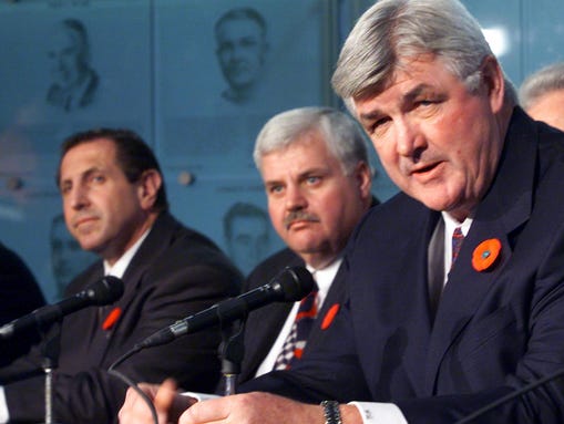 Canadian 2002 men's Olympic hockey team coach Pat Quinn,