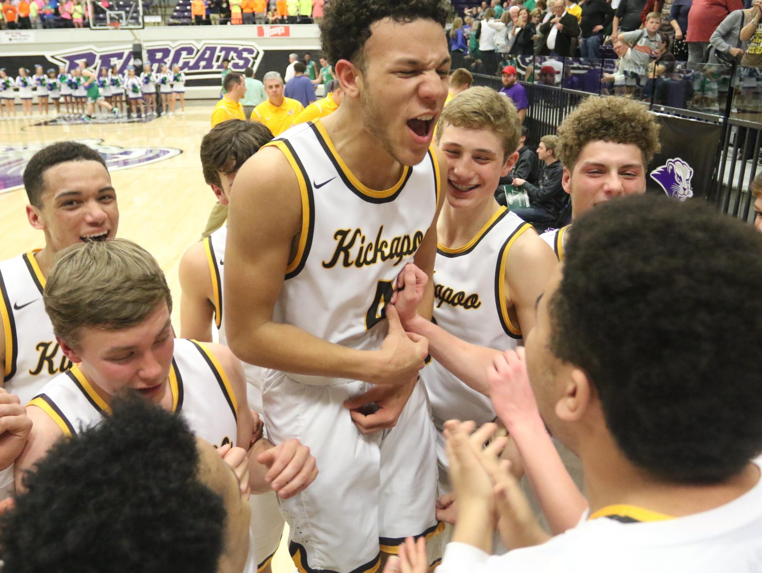 The Kickapoo boys basketball team placed second to Chaminade in the 2015 Class 5 basketball playoffs