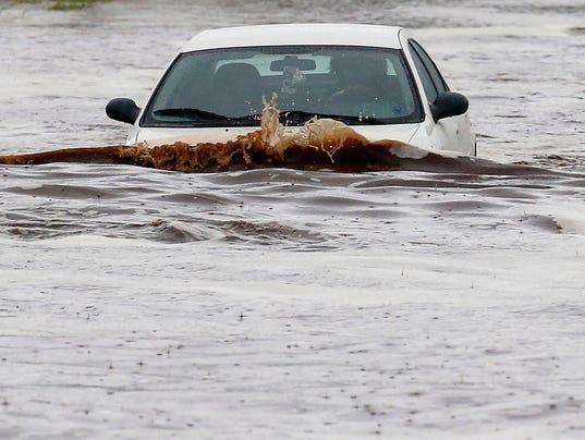 Record rainfall swamps Phoenix