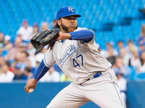 Johnny Cueto was traded from the Reds to the Royals.