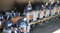 March 25: Padres players sit in the dugout in a game