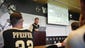 Vanderbilt coach Tim Corbin talks to his team while