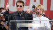 Red Wings owner Mike Ilitch gives a thumbs up to the