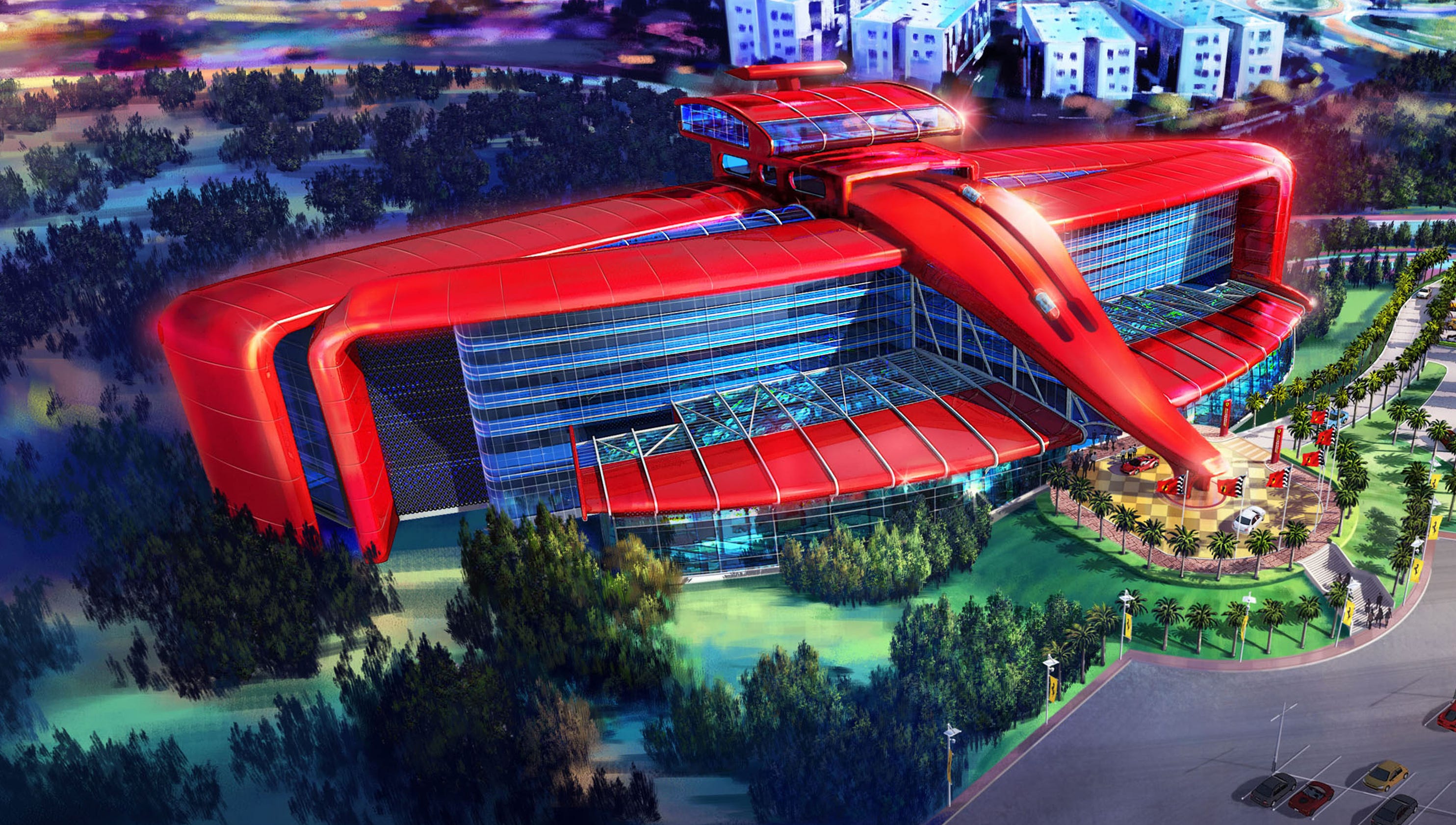 Ferrari Land theme park will have fastest rides3200 x 1680