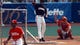 Mark McGwire vs. Barry Bonds, Veterans Stadium, 1996: McGwire led off the second round with nine homers, only to be outdone by Bonds who hit 10. In the finals, Bonds got within one out of losing -- and then hit homers in his final three swings.