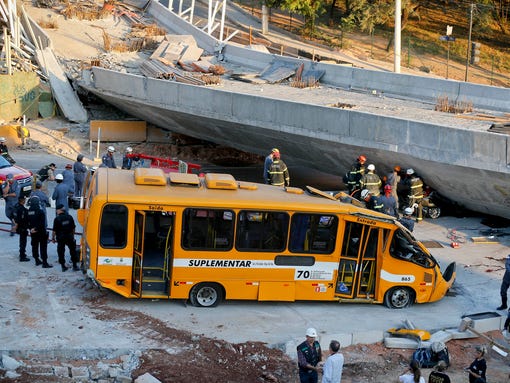 AP Brazil Wcup Overpass Collapse