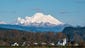Majestic Mount Baker: The snow-covered mountain rises